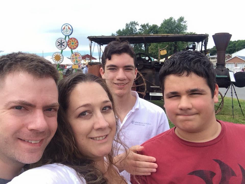 Anne-Marie with her family